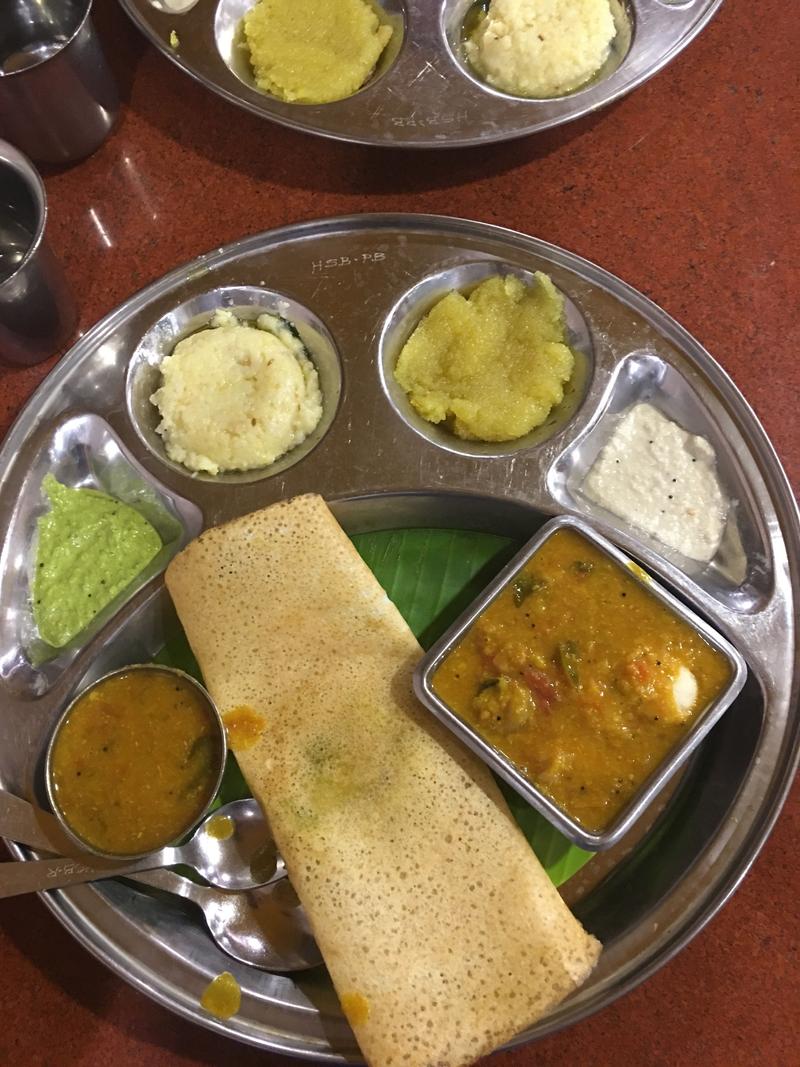 Mini Thali at Hotel Saravana Bhavan Restaurant, Chennai, Tamil Nadu, India