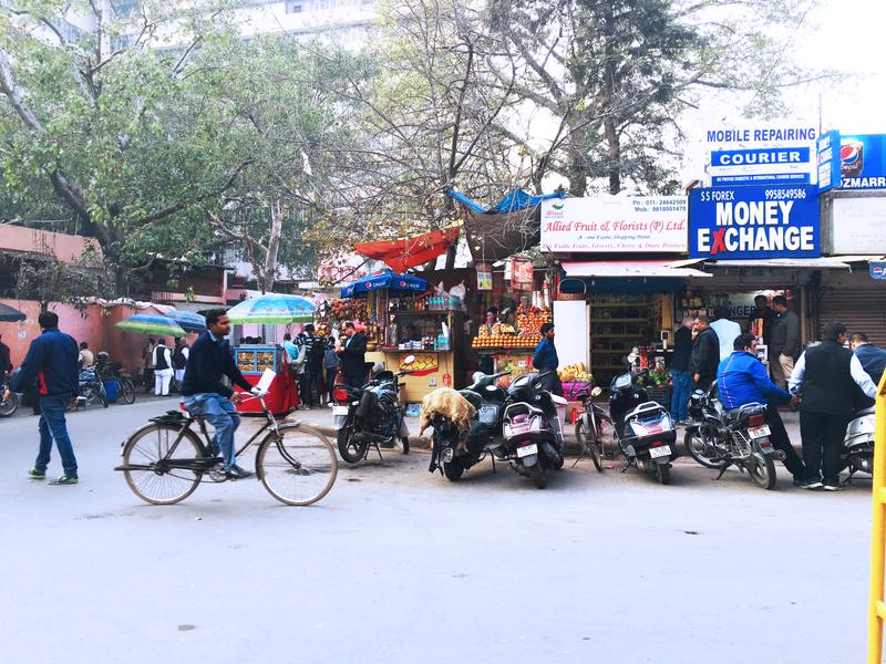 Street views, Khan Market, New Delhi, Delhi, India