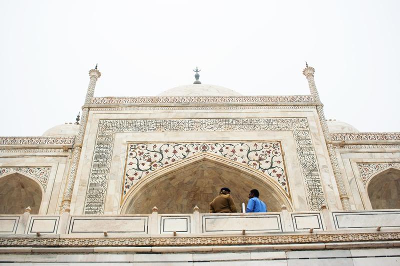 Detail views of Taj Mahal, Agra, Uttar Pradesh, India