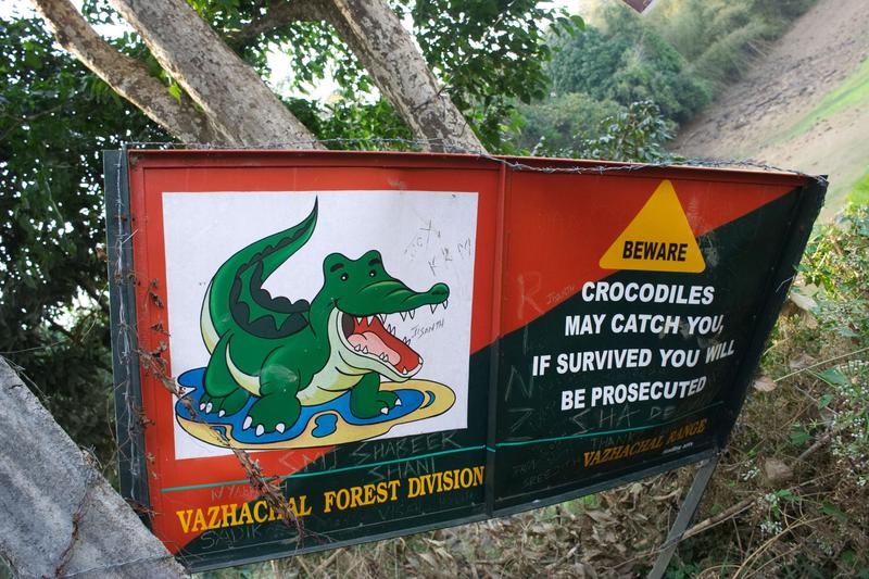 Humorous signage somewhere in Vazhachal Range, Ernakulam, Kerala, India