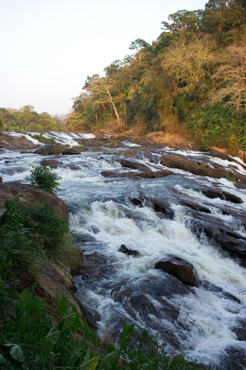 Rapid water at Vazhachal Falls, Ernakulam, Kerala, India