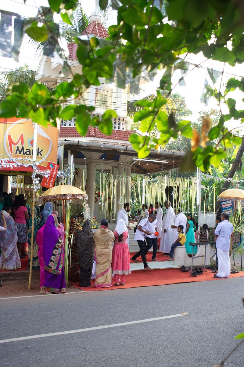 Religious festival in Kurumassery, Ernakulam, Kerala, India