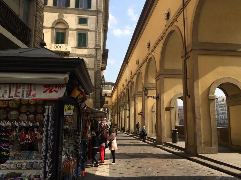 Street views, Vasari Corridor, Florence, Italy