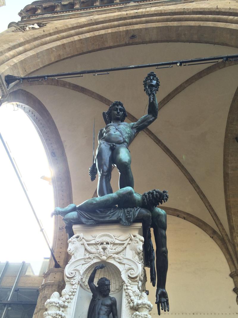 Perseus with the Head of Medusa, under Loggia dei Lanzi, Florence, Italy