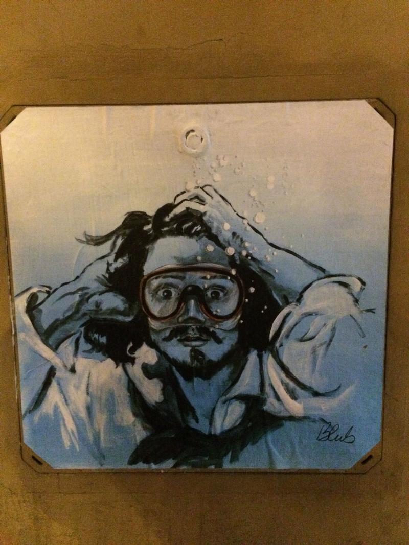 Johnny Depp Snorkel? Street art, Florence, Italy