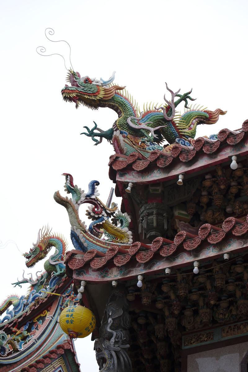 Temple details, Hualien, Taiwan