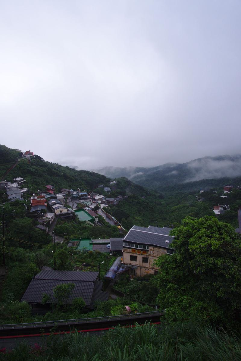 Foggy landscape views, Jiufen, Taiwan