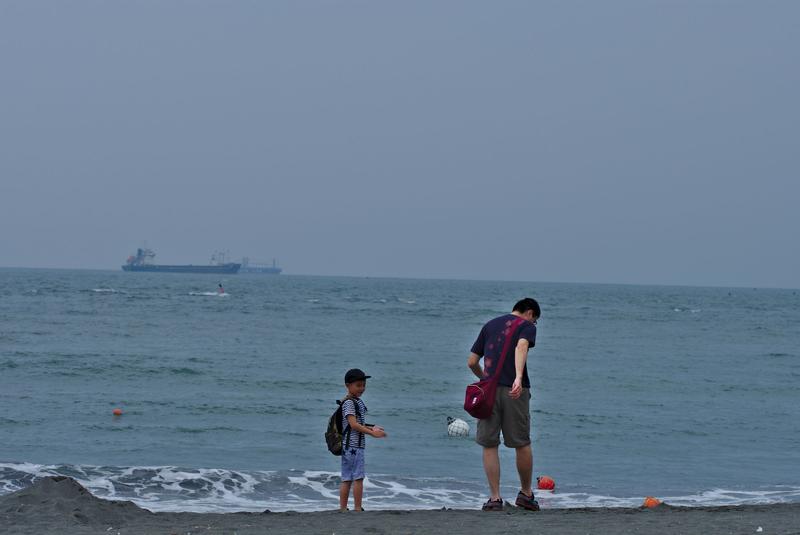 South China Sea coastline, Cijin Island, Taiwan