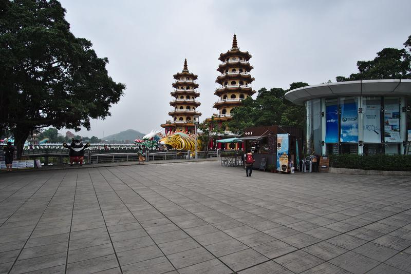 Dragon Tiger Pagoda on Lotus Pond in Kaohsiung, Taiwan