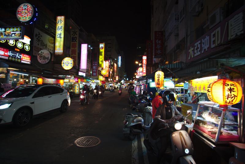 Street views Ruifeng night market, Kaohsiung, Taiwan