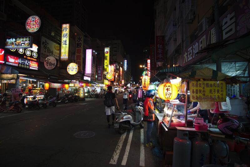 Street views Ruifeng night market, Kaohsiung, Taiwan