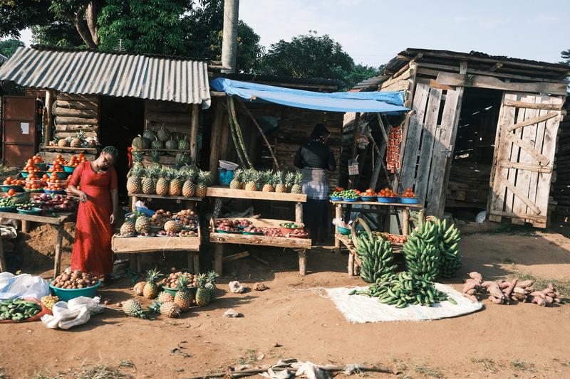 Fruit stand, Entebbe, Uganda