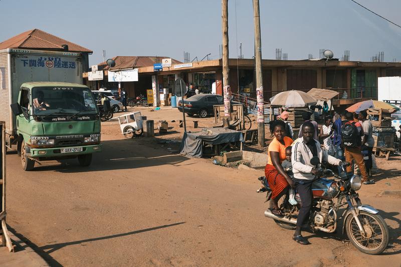 Traffic street view, Entebbe, Uganda