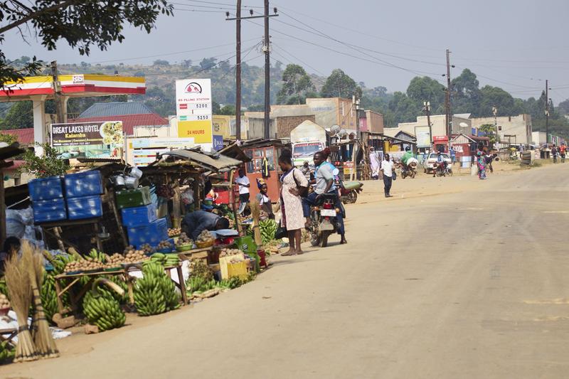 Fruit and vegetable stand, Entebbe, Uganda