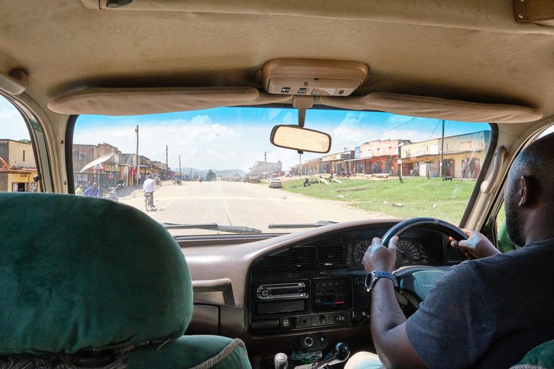 Street scenes from inside our vehicle with our driver, Simon, Uganda