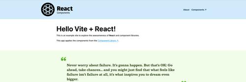 React Components website screenshot
